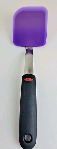 OXO® Small Hangable Lavender Cookie Spatula /Turner w/Silicone Handle 9"L - NEW