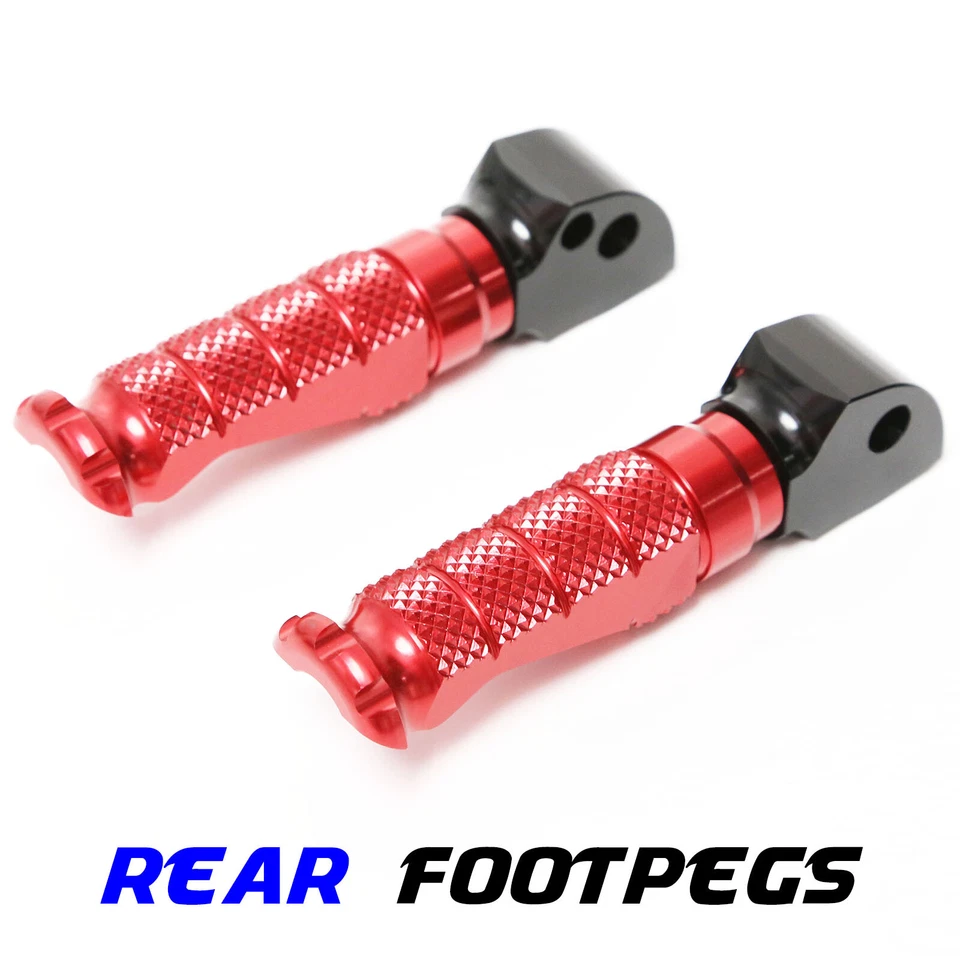 R-FIGHT Red Rear Foot Pegs For Suzuki GSXR 600 01 02 03 04 05 Foto 2 de 4