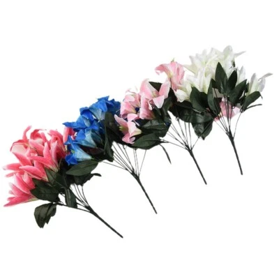 Hohe Qualit?t K??nstliche Blume Lilie 10 K?pfe 45cm Dekoration Hochzeit - Bild 1 von 4