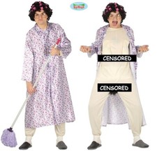 Mens Bad Grandma Fancy Dress Costume Naughty Granny Old Lady Stag Do Outfit fg