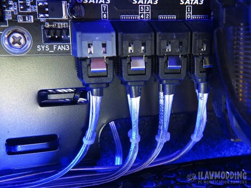 Ultra Slim SATA 3.0 Cable with Lock 180° to 90° 65cm - 第 2/2 張圖片