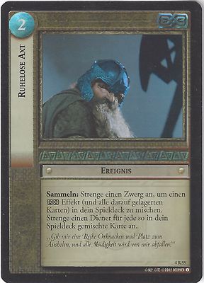 CCG 241 Lord of the Rings / Hobbit DZT Foil 4R55 Huheless Axe