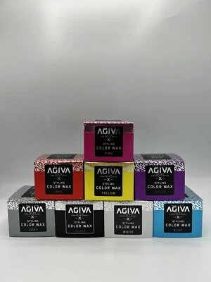 AGIVA HAIR STYLING TEMPORARY COLOUR WAX - 120ML | FOR BARBER AND BEAUTY SALON