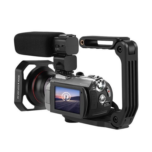 Hd 4K Digital Video Camera 64X Digital Zoom Recorder Black DV Camcorder Handycam - Picture 10 of 34