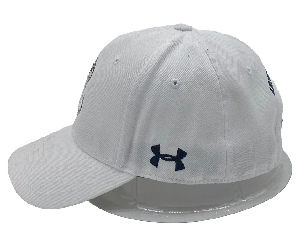 Under Armour Hombres’s Blanco Azul Marino Guardiamarina’s Correa Trasera Gorra Sombrero Talla Única Foto 4 de 4