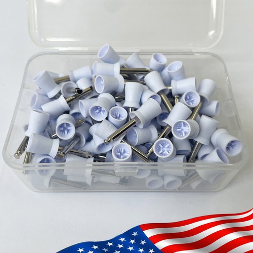 100Pcs Dental Rubber Prophy Teeth Polish Polishing Cups Latch Type Brushes USA - Picture 25 of 27
