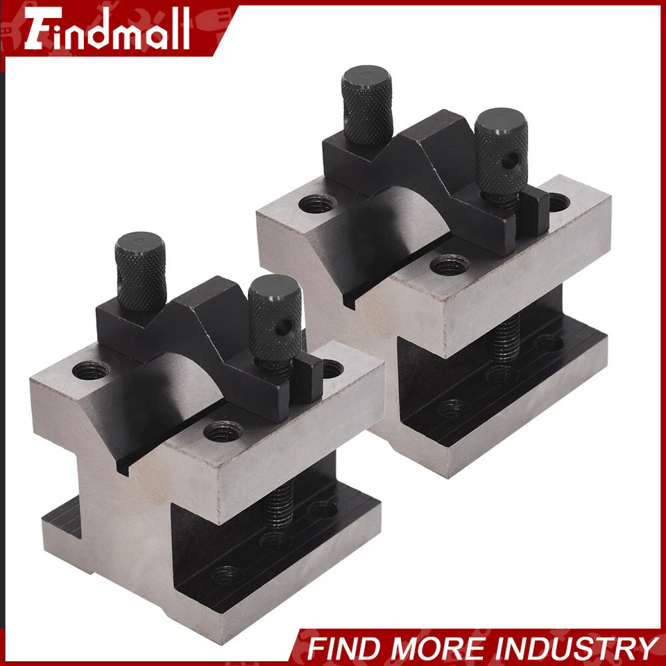 1Set 2-3/8 x 2-3/8 x 2 Inch V Block & Clamp Multi-use Gauge Gage Machinist Tool. - Image 2 of 4