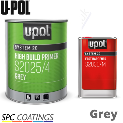 UPOL Primer GREY S2025 HIGH BUILD 2K PRIMER + S203(0/1) UPOL HARDENER