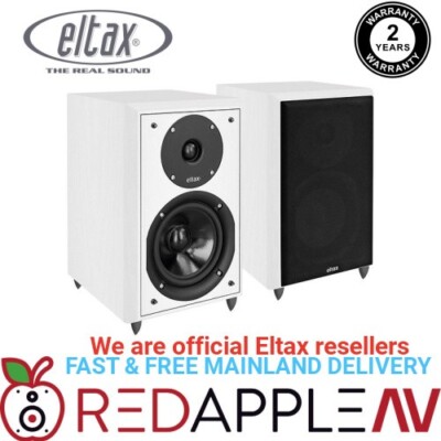 Paar Eltax Monitor III preisgekrönte Regallautsprecher 90 W - weiß