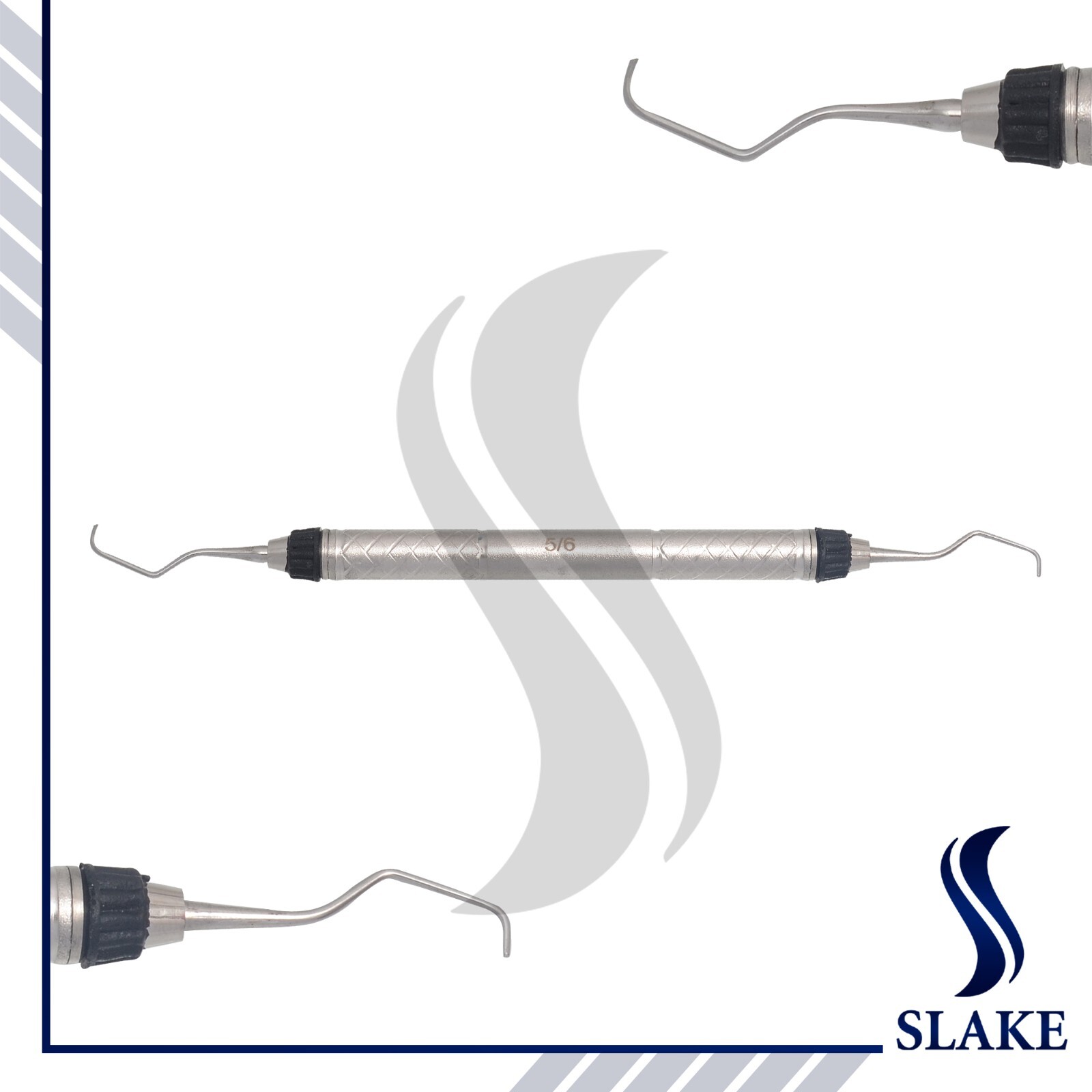 Set Of 7 Dental Gracey Curettes Perio Hollow Handle Surgical Hygiene Scalers New