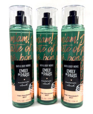 NEW 3 BATH  BODY WORKS EMILY IN PARIS MACARON CLOUD WOMEN BODY MIST SPRAY 8 OZ