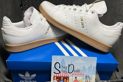 adidas STAN SMITH sneaker WHITE/GUM MENs Sz 12  New Box/tag FREESHIP ID1342