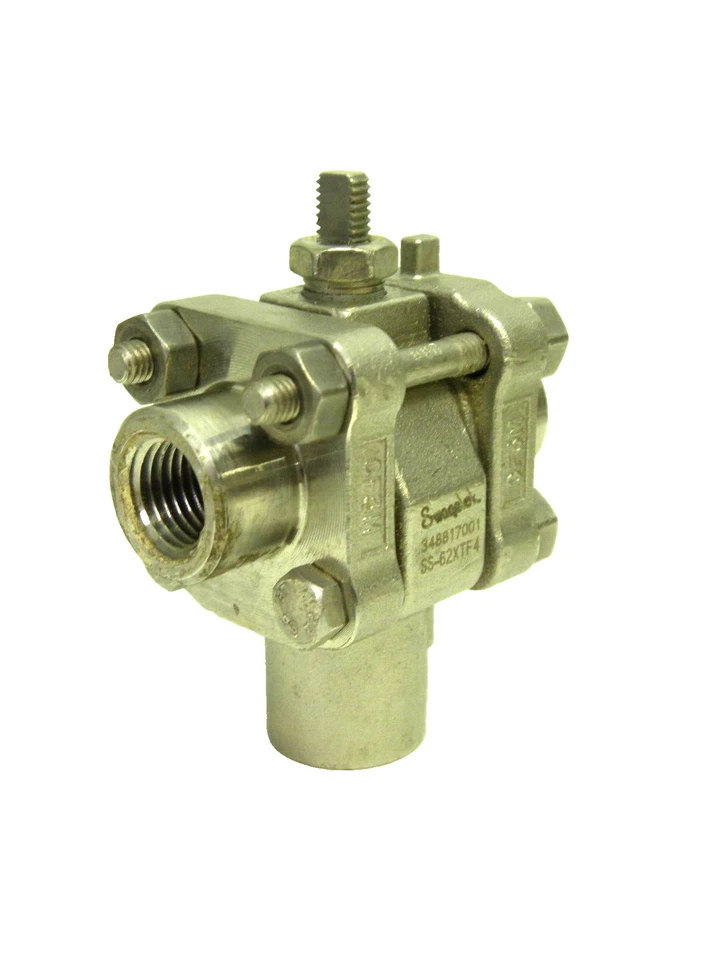 USED - Swagelok SS-62XTF4 SS 3-Piece 60 Series 3-Way Ball Valve Assy - Image 3 of 4