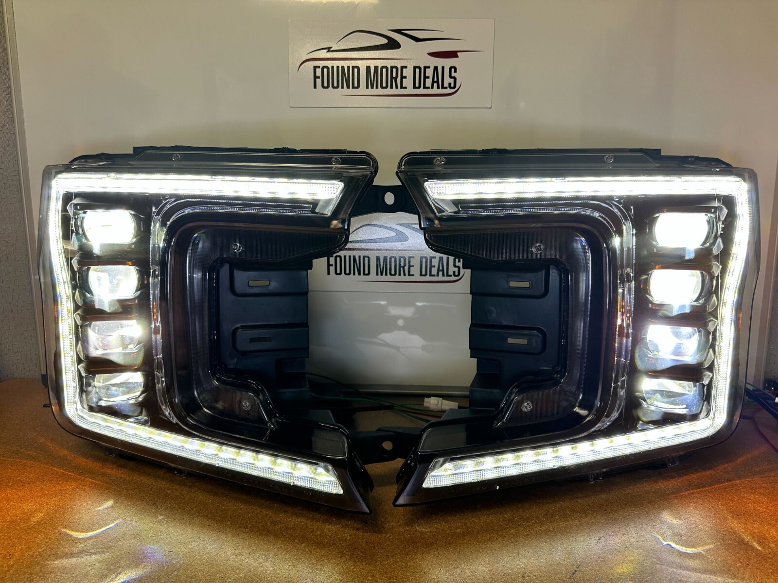 OLM INFINITE SERIES LED HEADLIGHTS w/WHITE DRL For 2018-2020 FORD F-150 OPEN BOX