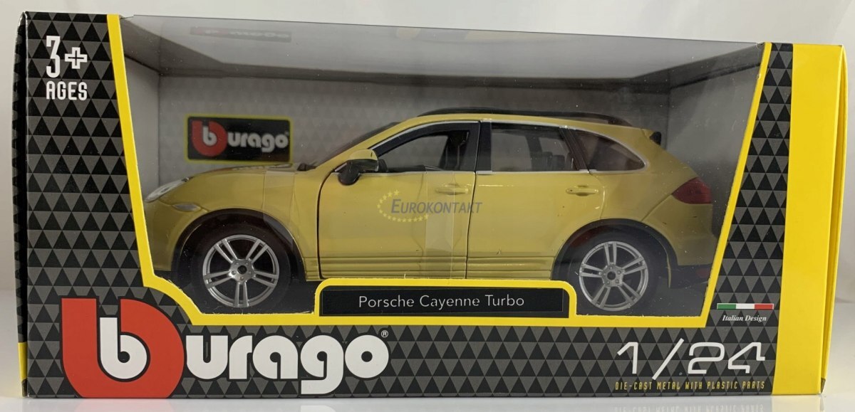 Thumbnail - Porsche Cayenne Turbo Gelb 1:24 Bburago 21056