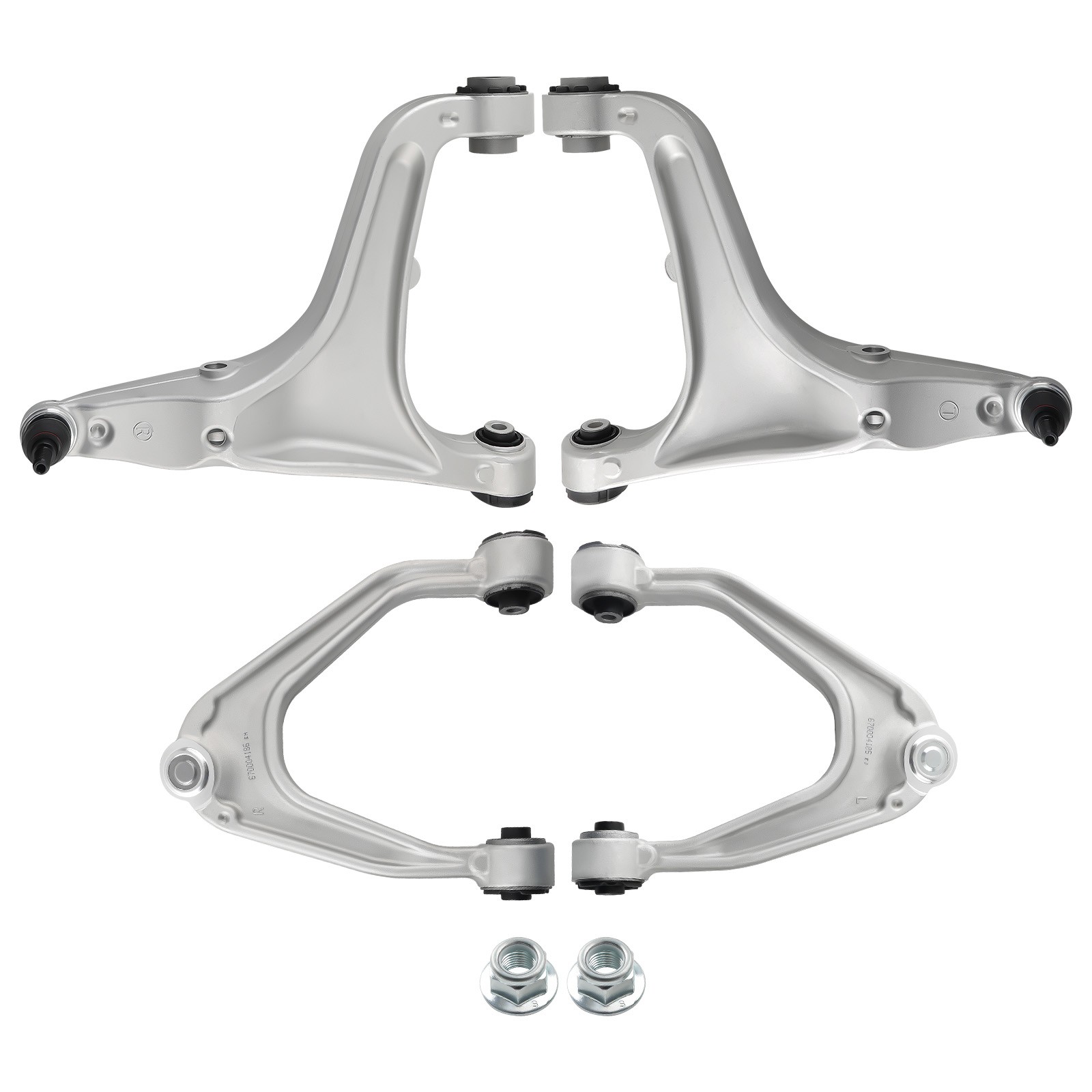 4x Front Upper & Lower Control Arms For Maserati Quattroporte Ghibli 2014-2022