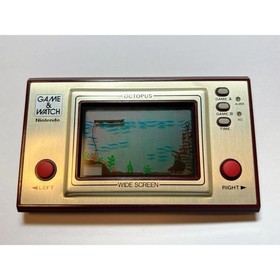 NINTENDO GAME AND & WATCH Octopus Wide Screen1981 w/ BOX Direct From Japan