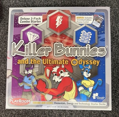 Killer Bunnies And The Ultimate Odyssey Heroic & Azoic 3-Pack Starter Set SEALED