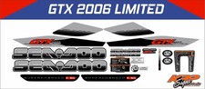 SEADOO GTX LIMITED 2006 Graphics / Decal / Sticker Kit Custom Red AND GREY