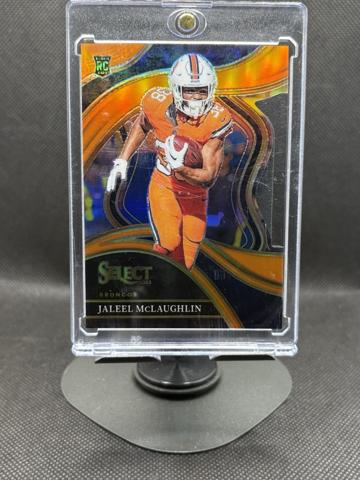 2023 Select Jaleel McLaughlin Club Level Orange /399 Prizm Die-Cut Rookie #265