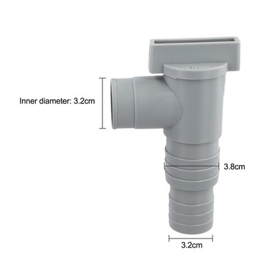 Stop Valve for Pool with 32 38 mm Hose Connection Double Split Plunger Valve