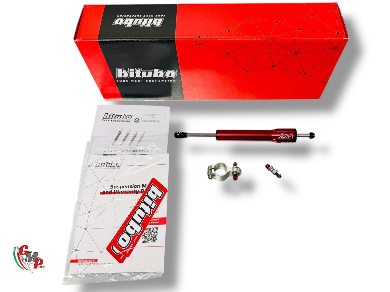 Amortisseur de direction racing Bitubo Ducati pour éliminer le guidonnage