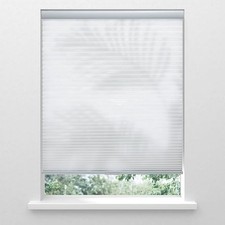 White Light Filtering Cordless Cellular Shades Honeycomb Blinds Custom Cut