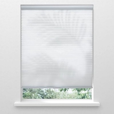 White Light Filtering Cordless Cellular Shades Honeycomb Blinds Custom Cut