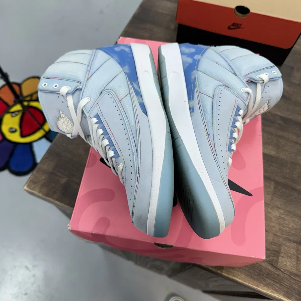 Size 12 - Jordan 2 Retro x J. Balvin Blue 2022 (USED) - Image 3 of 4