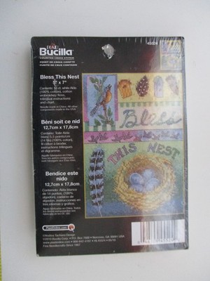 BUCILLA Counted Cross Stitch BLESS THIS NEST 45524