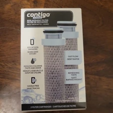 2-PACK CONTIGO FILTRATION Replacement Filter Cartridges for WELLS Water Bottle