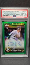 2024 Topps Chrome Update Series - Autographs Tyler Soderstrom #AC-TS GREEN REFRA