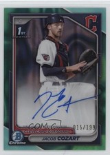 2024 Bowman Draft Chrome Prospect Aqua Lava Refractor Jacob Cozart Auto 0rj8