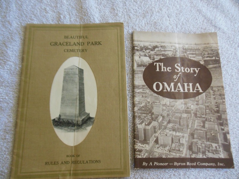Lot of 2 Vintage Omaha, NE Booklets, Story Of Omaha, Graceland Park Rules