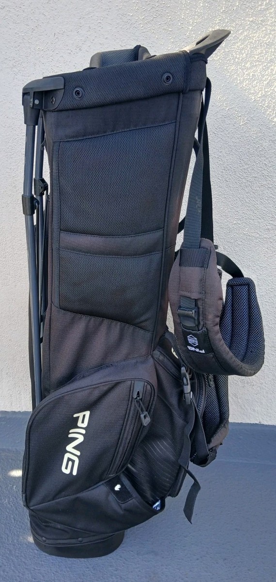 TZ GOLF - Ping 4 SERIES Black Stand Bag 6 Pockets 4 Way Padded Top