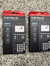 Lot of 2 Texas Instruments TI-84 Plus CE  Col...