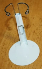 Fibre-Craft ~ 3.5 to 5 INCH WHITE DOLL STAND #7380 - Stainless/Metal Expandable