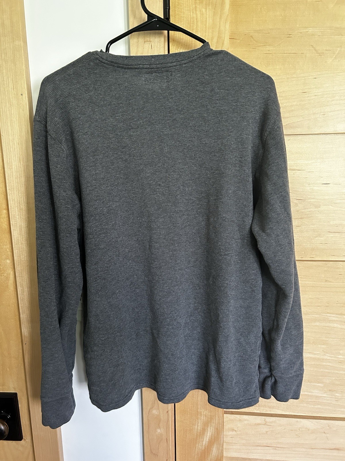 Polo Ralph Lauren camicia termica uomo grande grigia manica lunga bianca logo pony