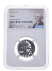 PF66 1962 Proof Washington Quarter NGC Graded - White Coin Spot Free PR