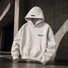 Essentials Hoodie Unixes Temporada LIGHT OATME SIZE L