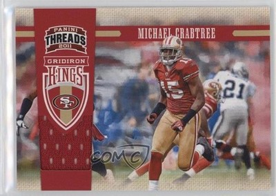 2011 Panini Threads Pro Gridiron Kings Materials /299 Michael Crabtree #30 11co