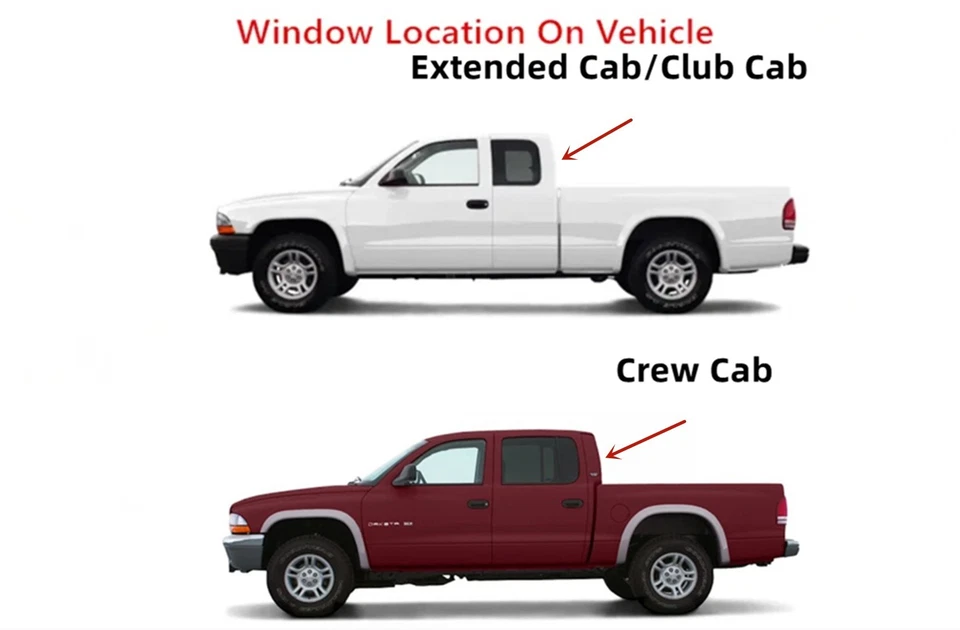 Fits 2005-2011 Dodge Dakota 2006-2010 Mitsubishi Raider Rear Back Window Glass  Foto 3 de 4