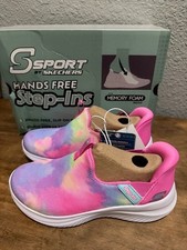 Skechers Kids Slip-On Sneakers - Pink Multi Tie-Dye size 13 NEW IN BOX