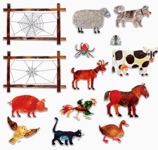 THE VERY BUSY SPIDER by ERIC CARLE FELT BOARD...