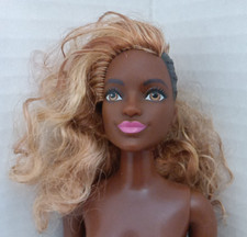 Barbie Fashionistas #57 Zig & Zag AA Doll Half Cornrows 2017 Curvy Nude