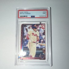 Topps 2025 Series 1 Bryce Harper #250 PSA 9 Philadelphia Phillies Baseball Card