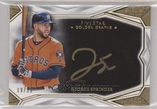 2019 Topps Five Star Golden Graphs 9/25 George Springer #GG-GS Auto 6fs
