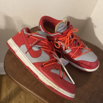Nike Dunk Low x OFF-WHITE University Red 2019 Size 15