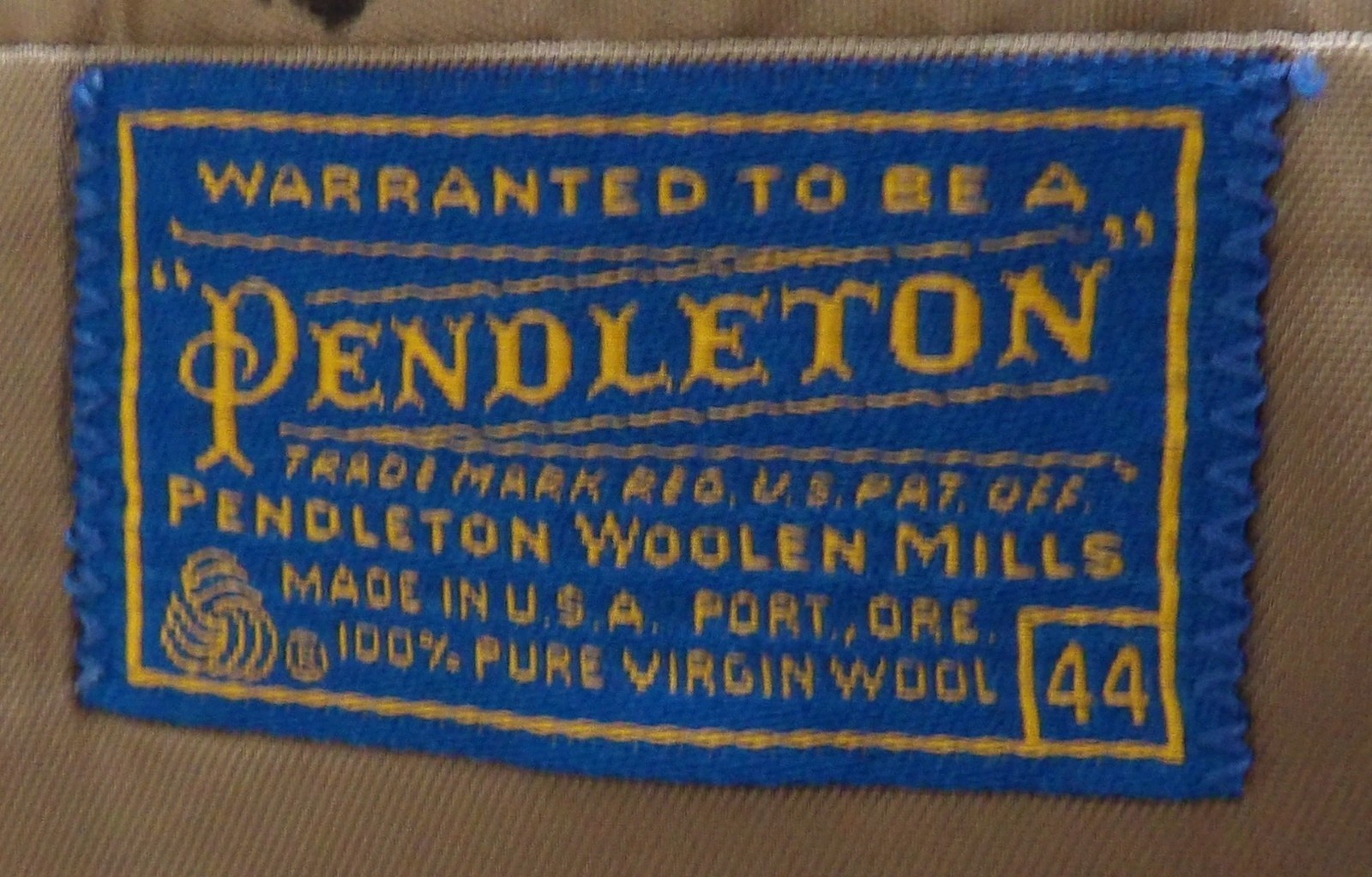 Pendleton western jacket 2btn center vent beige h… - image 13