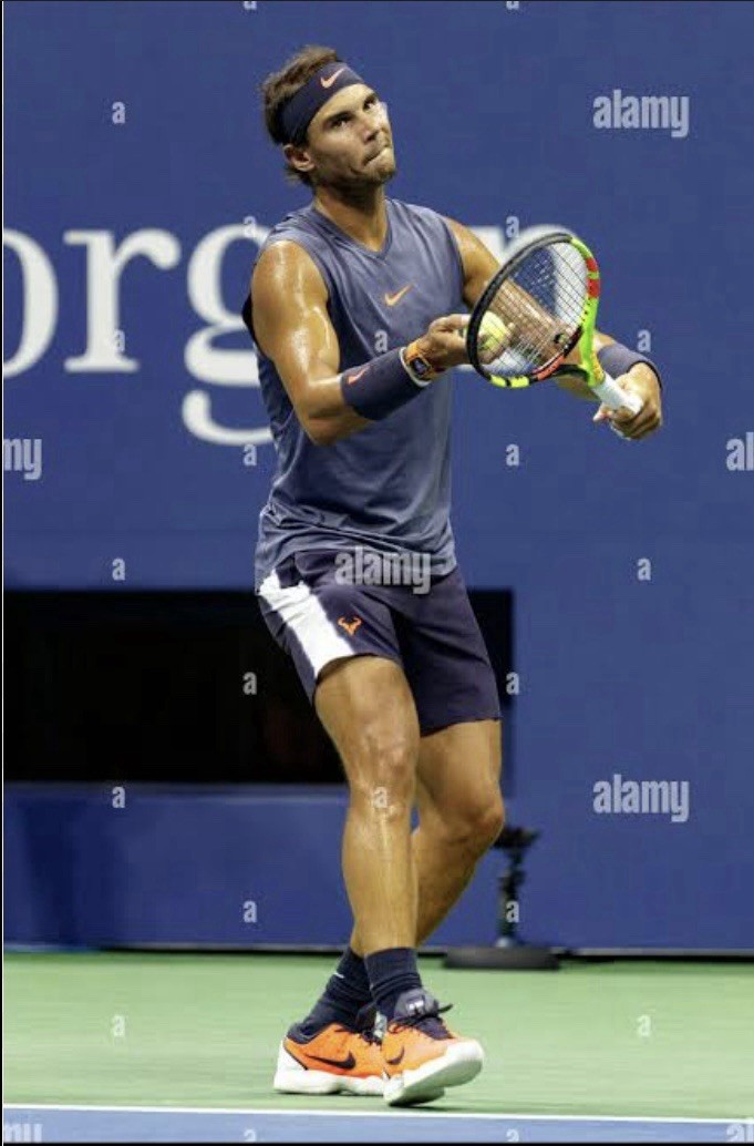 Nike Rafael Nadal 2018 US Open Day Tennis Crew Shirt XL RF Roger